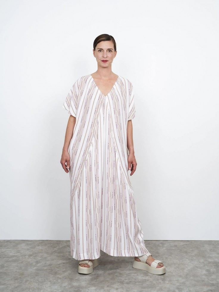 The Assembly Line Paper Sewing Pattern Minimalist Kaftan Dress