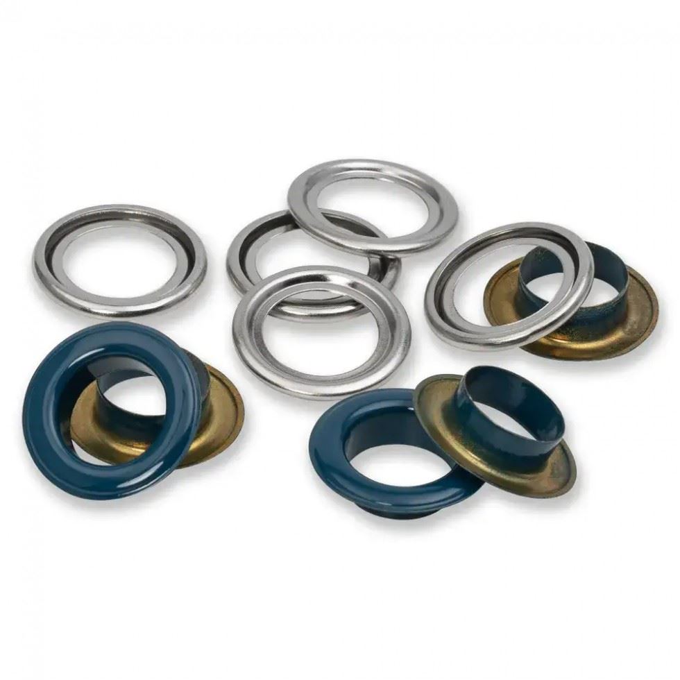 Prym Metal Eyelets with Washers Navy Blue