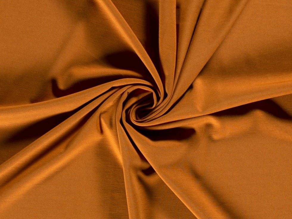 Minerva Core Range Viscose Interlock Jersey Stretch Knit Fabric Ochre
 