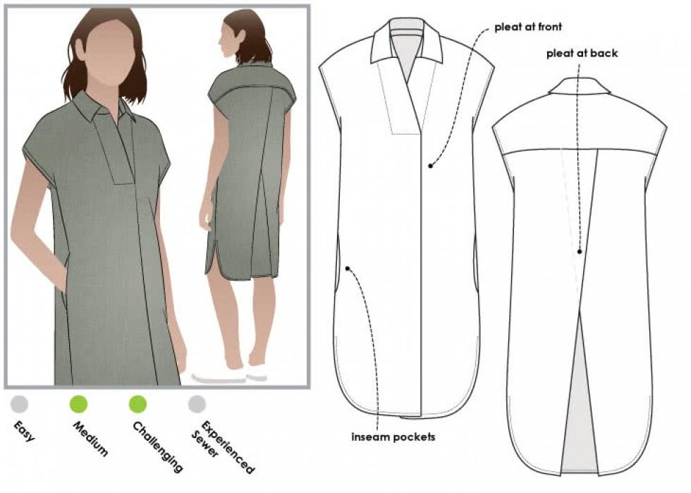 Style Arc Sewing Pattern Autumn Dress