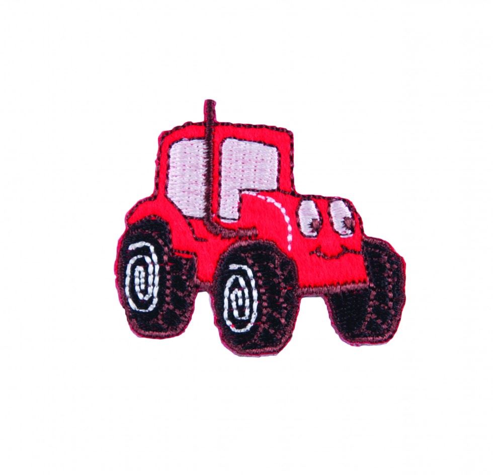 Craft Factory Red Patch Motif Tractor