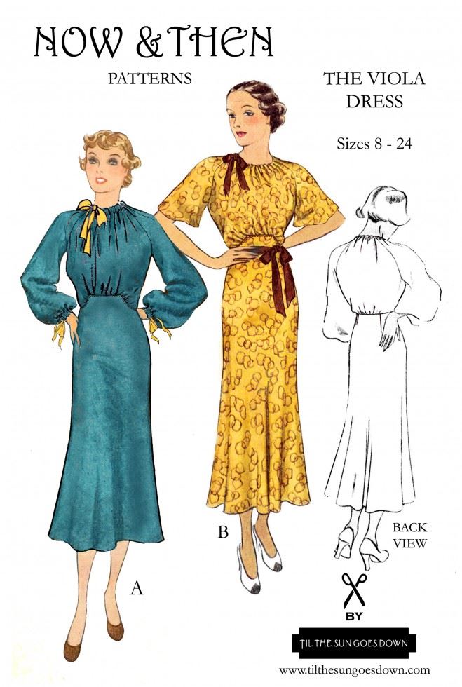 Now And Then Patterns Sewing Pattern The Viola Dress