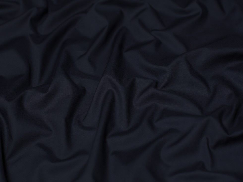 Minerva Core Range Midnight Poly Cotton Poplin Fabric