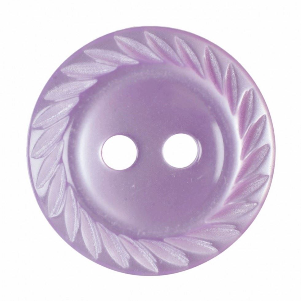 Hemline Lilac Round Shirt Buttons