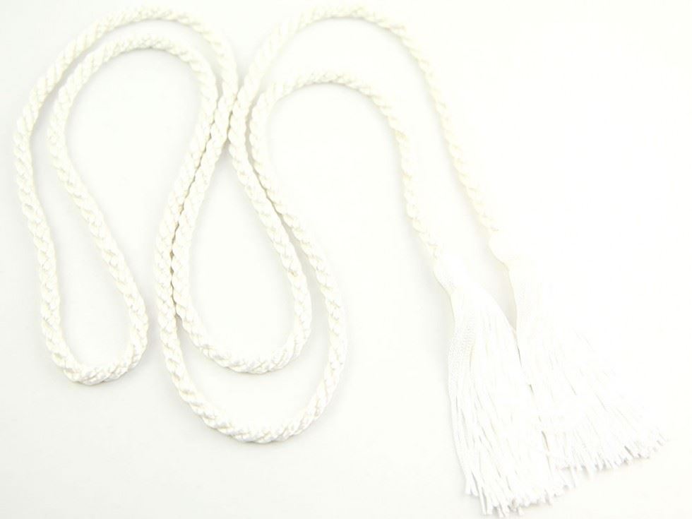 Dressing Gown Cord With Tassels Ivory
