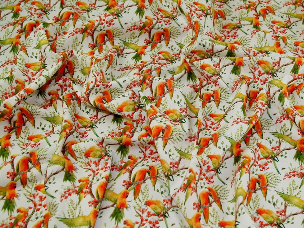 John Louden White 100% Cotton Fabric