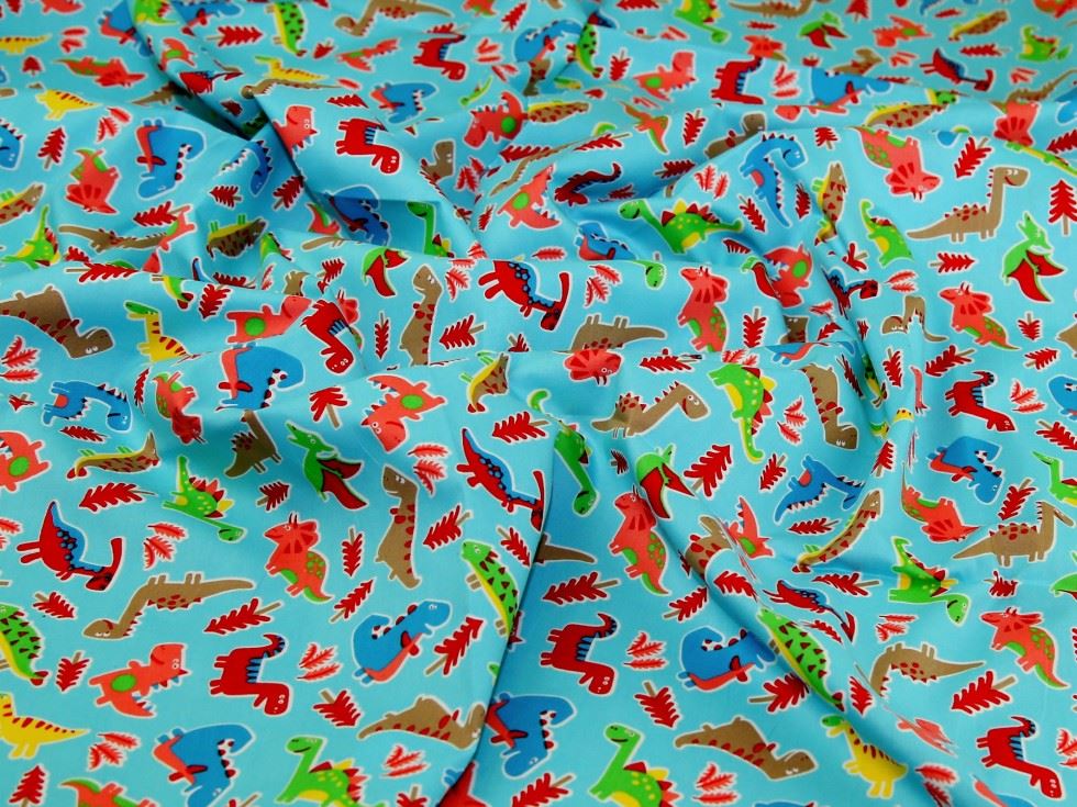 Turquoise Deadstock 100% Cotton Poplin Fabric