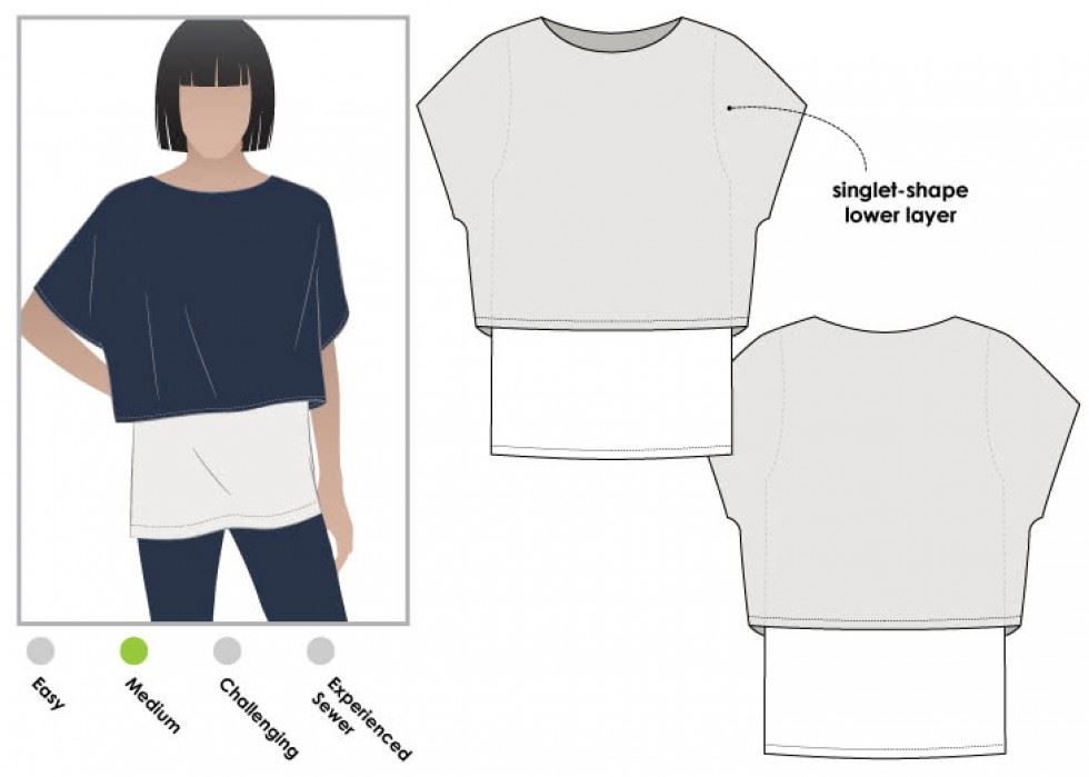 Style Arc Sewing Pattern Dahlia Tunic