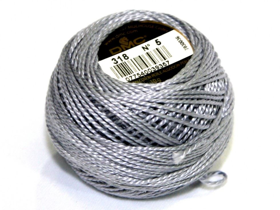 Dmc 318 Size 5 Cotton Perle Thread