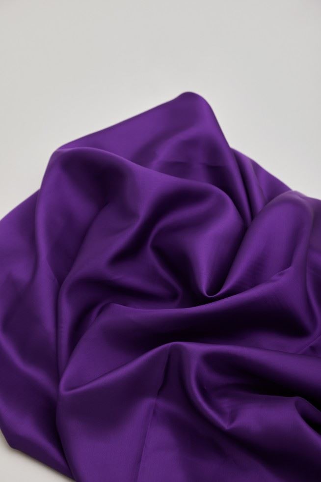 Mind The Maker Plum Viscose Plain Lining Fabric