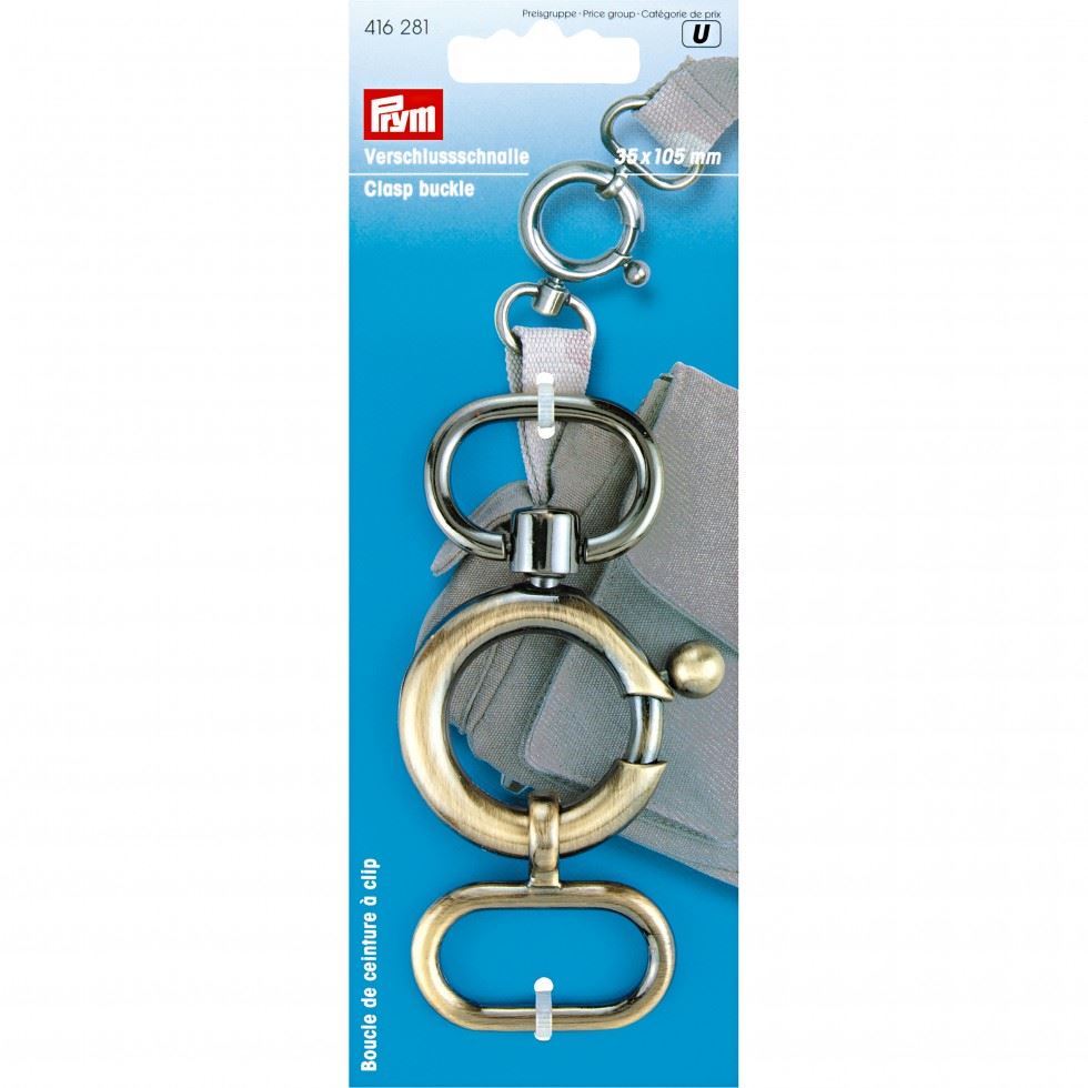Prym Antique Brass Metal Buckle