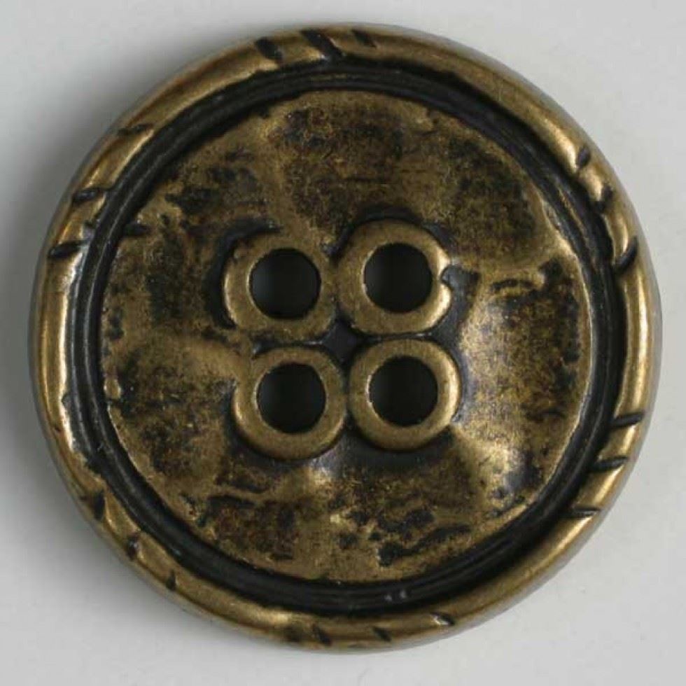 Dill Antique Gold Round Metal Buttons (Value Pack)