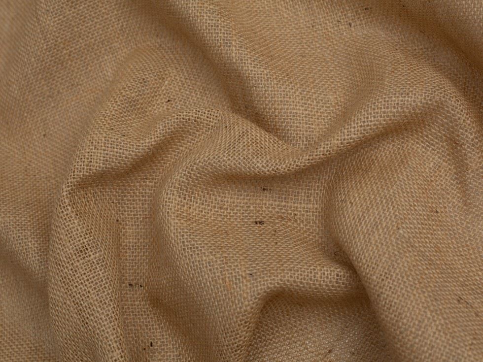 Minerva Core Range Fine Weave Hessian Jute Fabric Natural
 