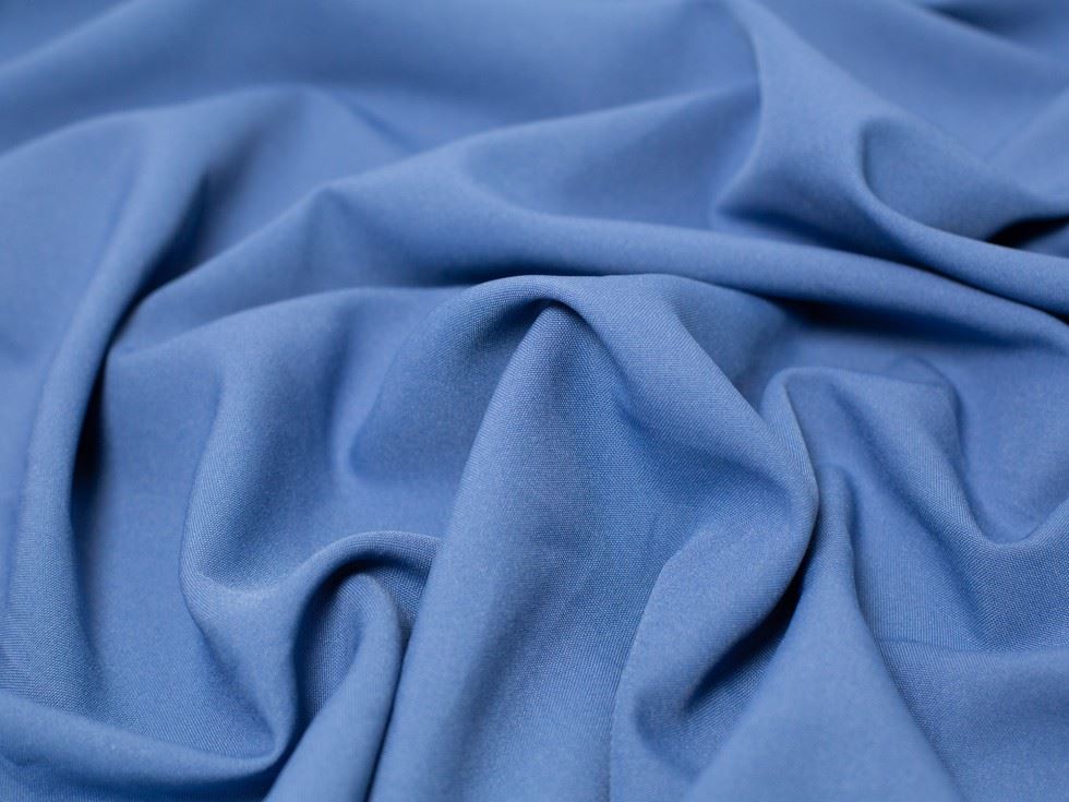 Minerva Core Range Indigo Burlington Polyester Suiting Fabric