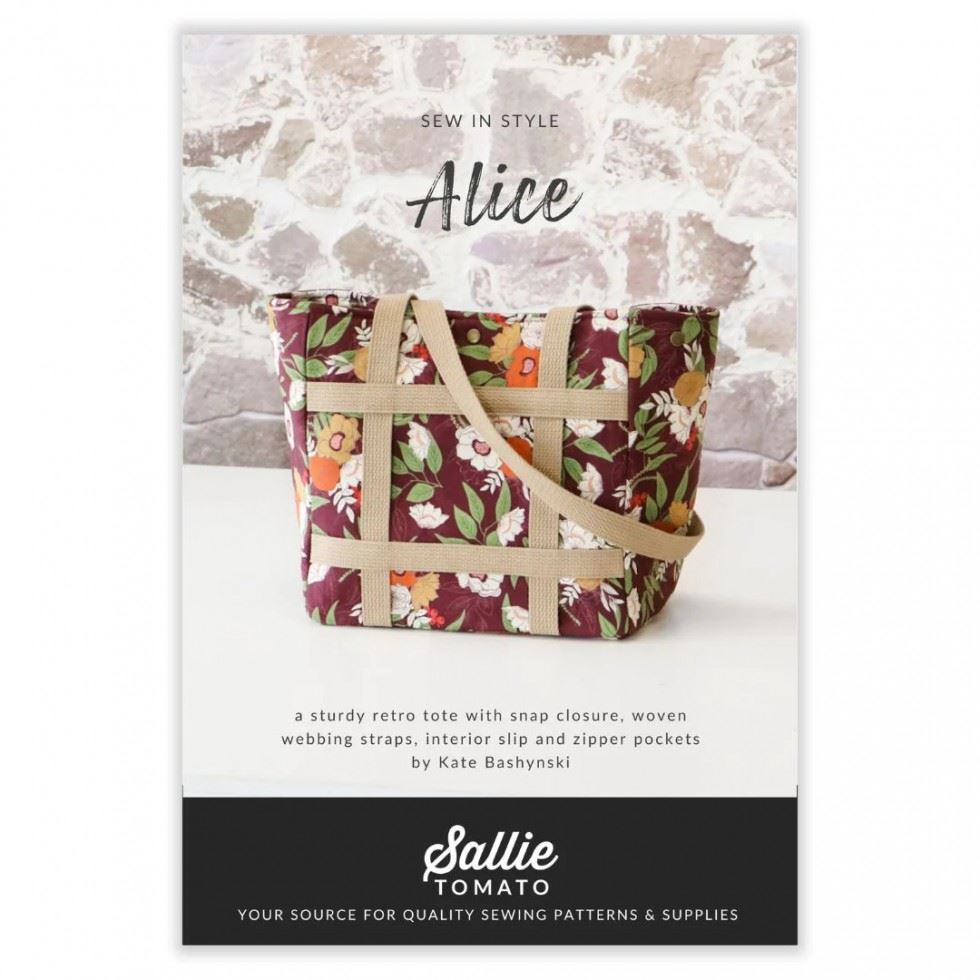Sallie Tomato Sewing Pattern Alice Retro Tote Bag