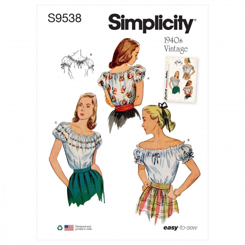 Simplicity Paper Sewing Pattern 9538
 