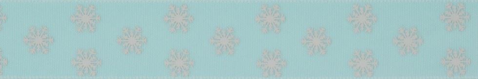 Berisfords Polka Flakes Ribbon Beach Blue
 