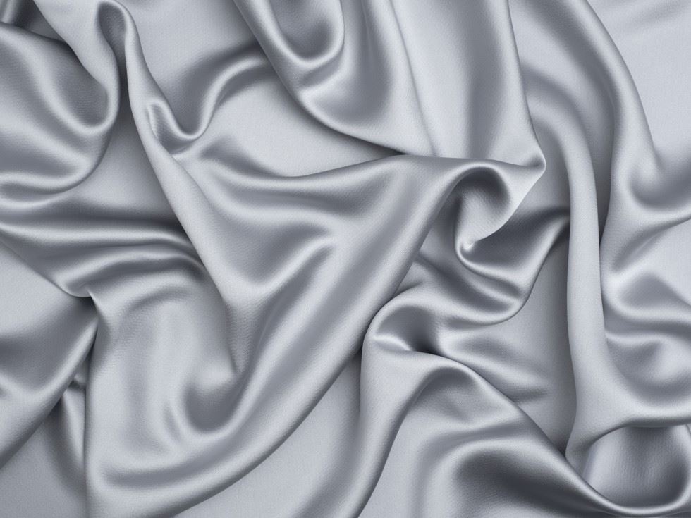 Minerva Core Range Aesha Satin Fabric Powder Blue
 