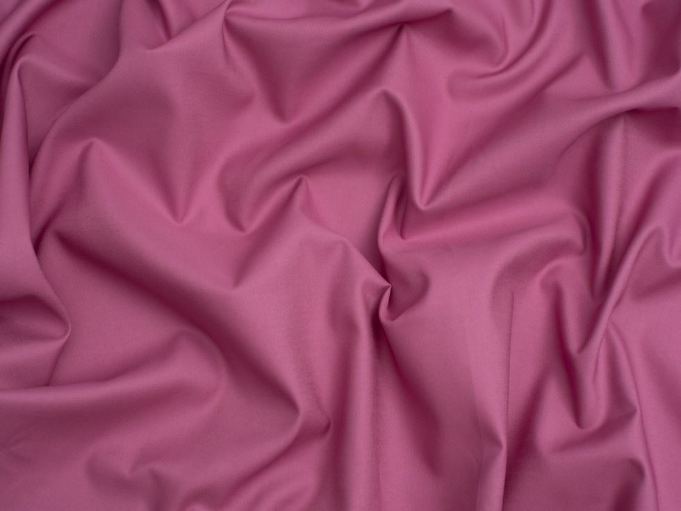 Cotton Sateen Fabric Rose Pink