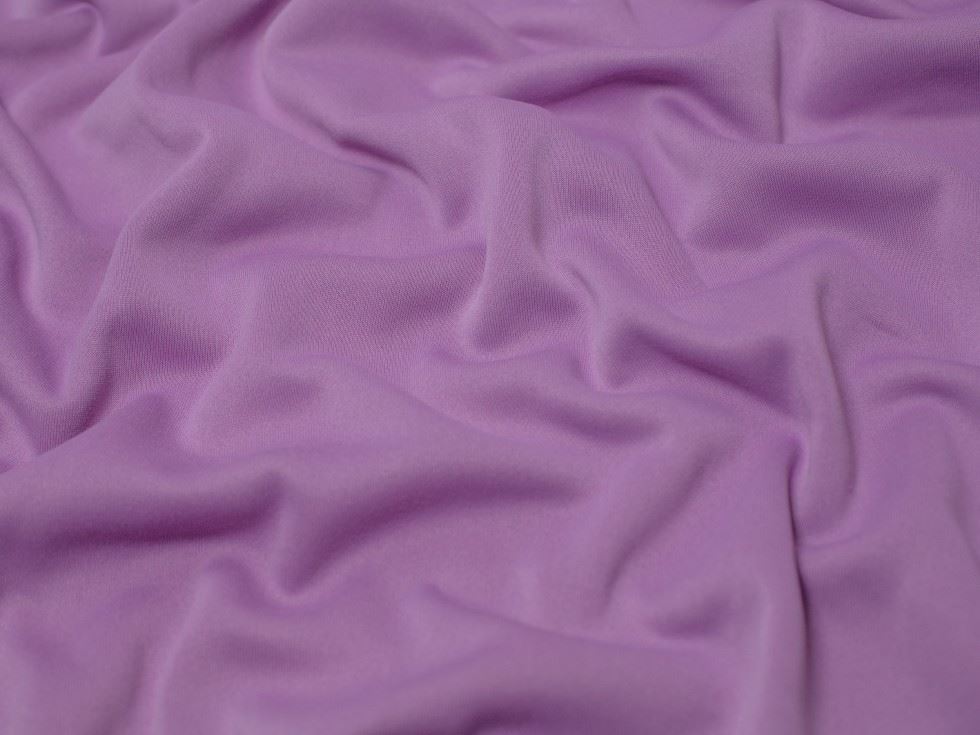 Minerva Core Range Polyester Fleece Back Sweatshirt Stretch Knit Fabric Lilac
 