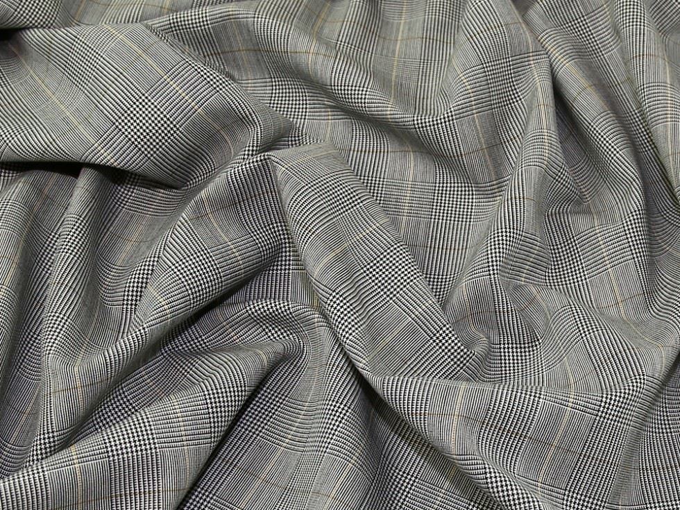 Grey Deadstock Wool Suiting Fabric