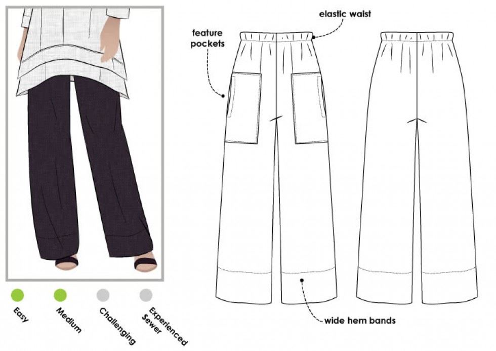Style Arc Sewing Pattern Daisy Pants