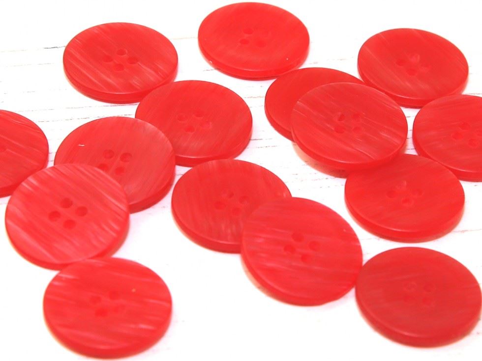 Dill Marble Plastic Buttons (Value Pack) Coral Red
 