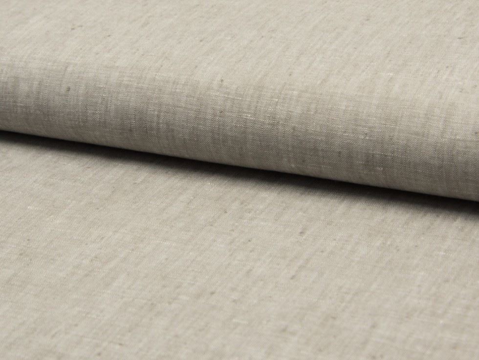 Grey Deadstock Georgio Tweed 100% Linen Fabric