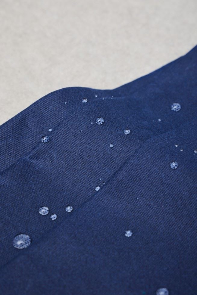 Mind The Maker Navy Weighty Waxed Cotton Fabric
