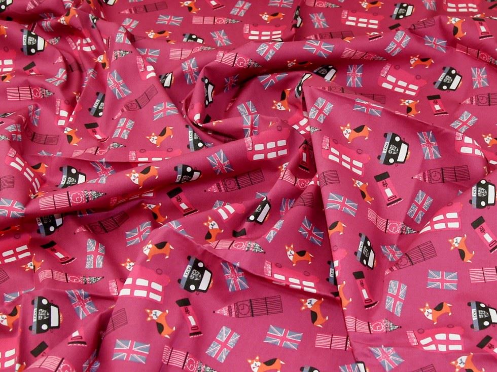 Berry Deadstock 100% Cotton Poplin Fabric
