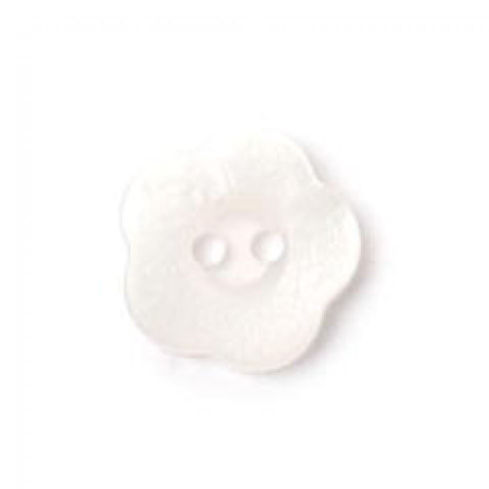 Crendon Chalky Flower Buttons (Value Pack) White
 