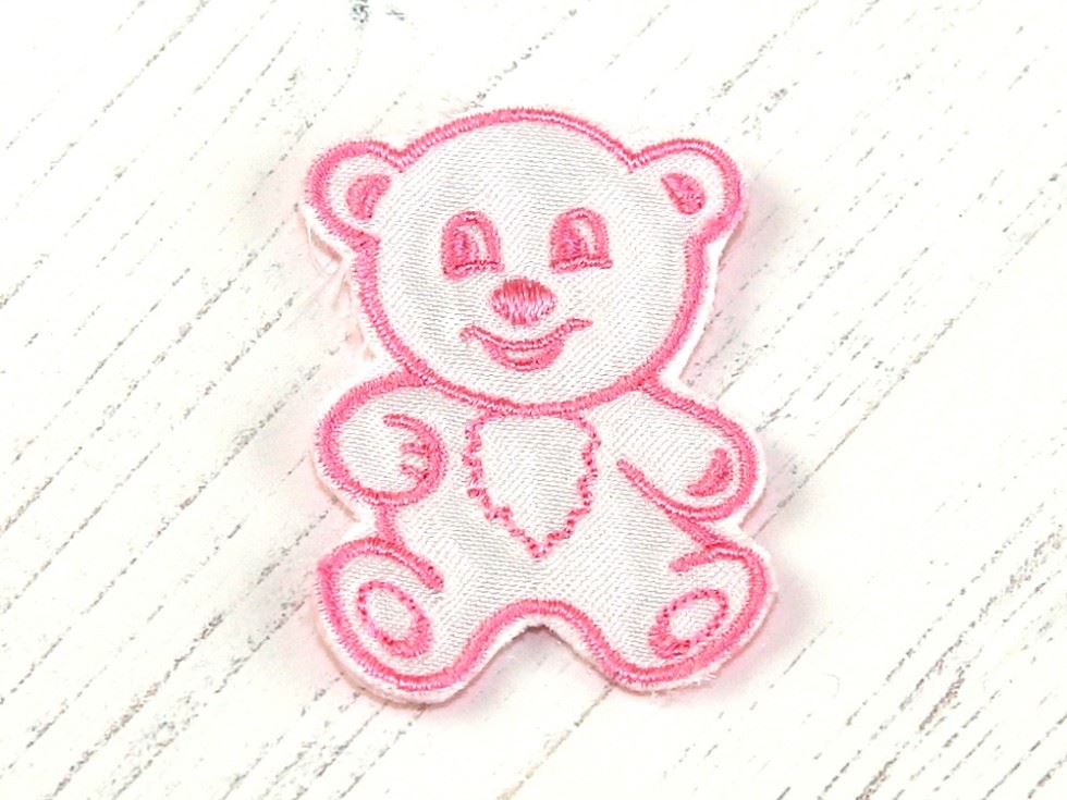Teddy Patch Motif Pink