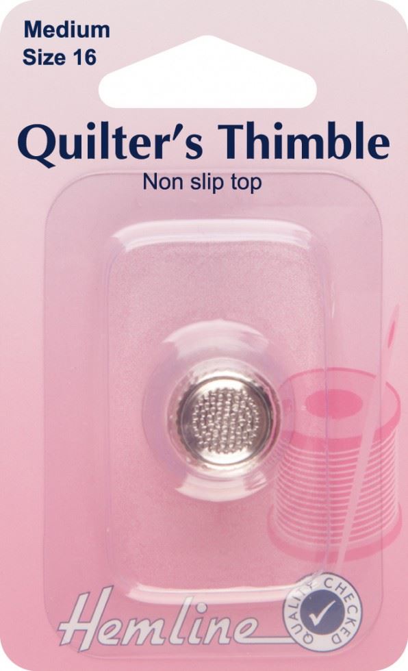 Hemline Metal Quilters Thimble
