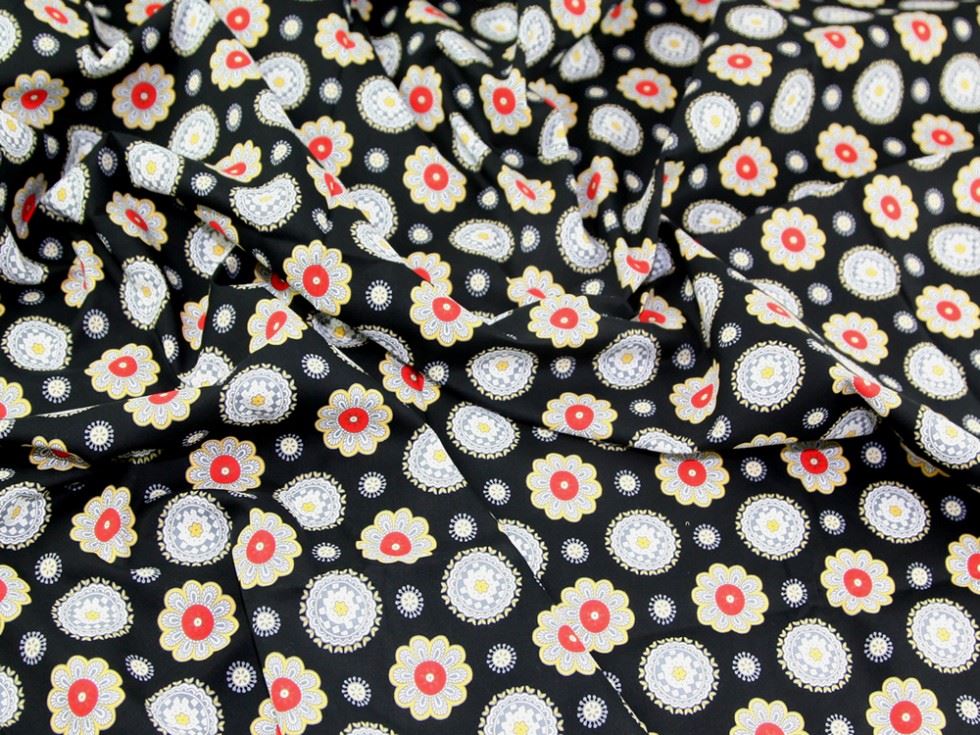 Cotton Lawn Fabric Black
 
