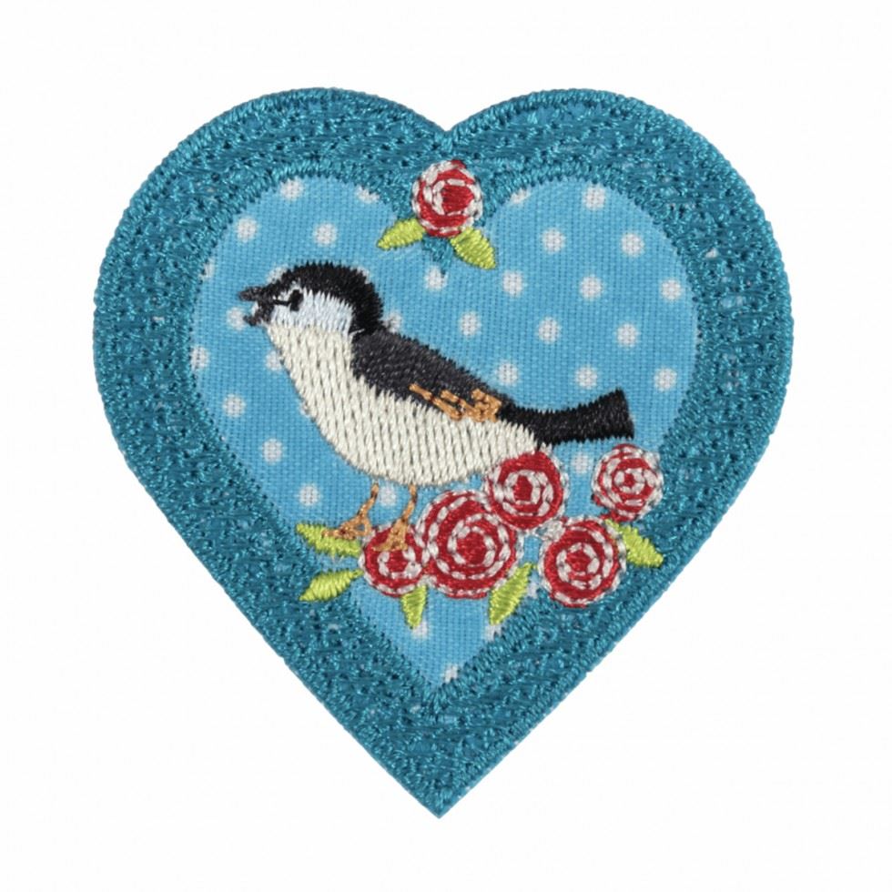 Craft Factory Patch Motif Bird In Heart