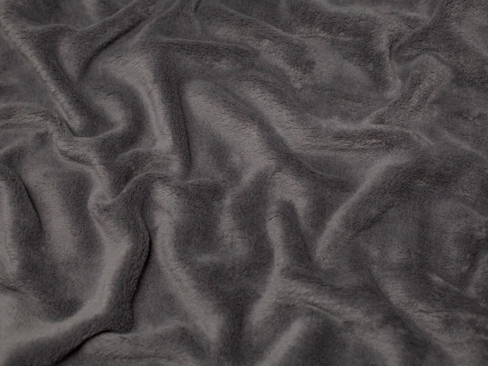 Minerva Core Range Pewter Super Soft Plush Cuddle Fleece Fabric