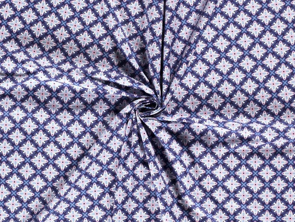 100% Cotton Poplin Fabric Navy
 