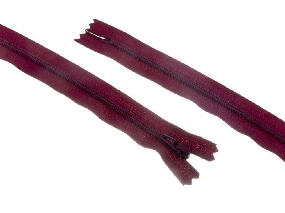 YKK Nylon Closed End Dress Zips Wine
