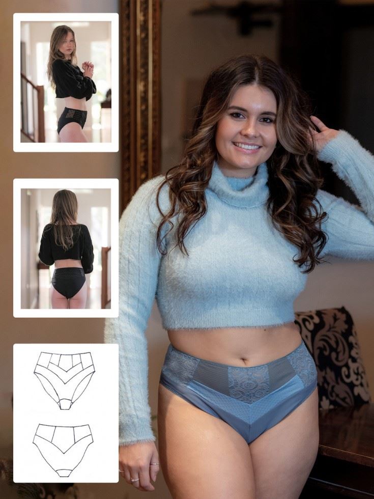 Booby Traps Paper Sewing Pattern Cupids Arrow Briefs
 