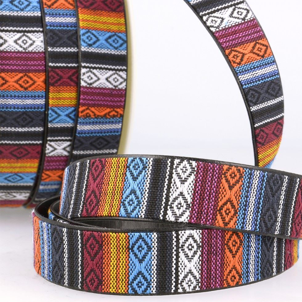 Stephanoise Faux Leather Lined Webbing Multi 1