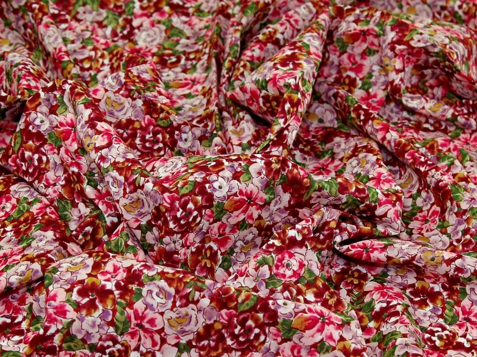 Deadstock Sea Island Cotton Voile Fabric Wine
 