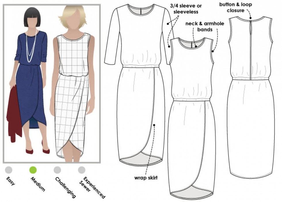 Style Arc Sewing Pattern Cameron Dress