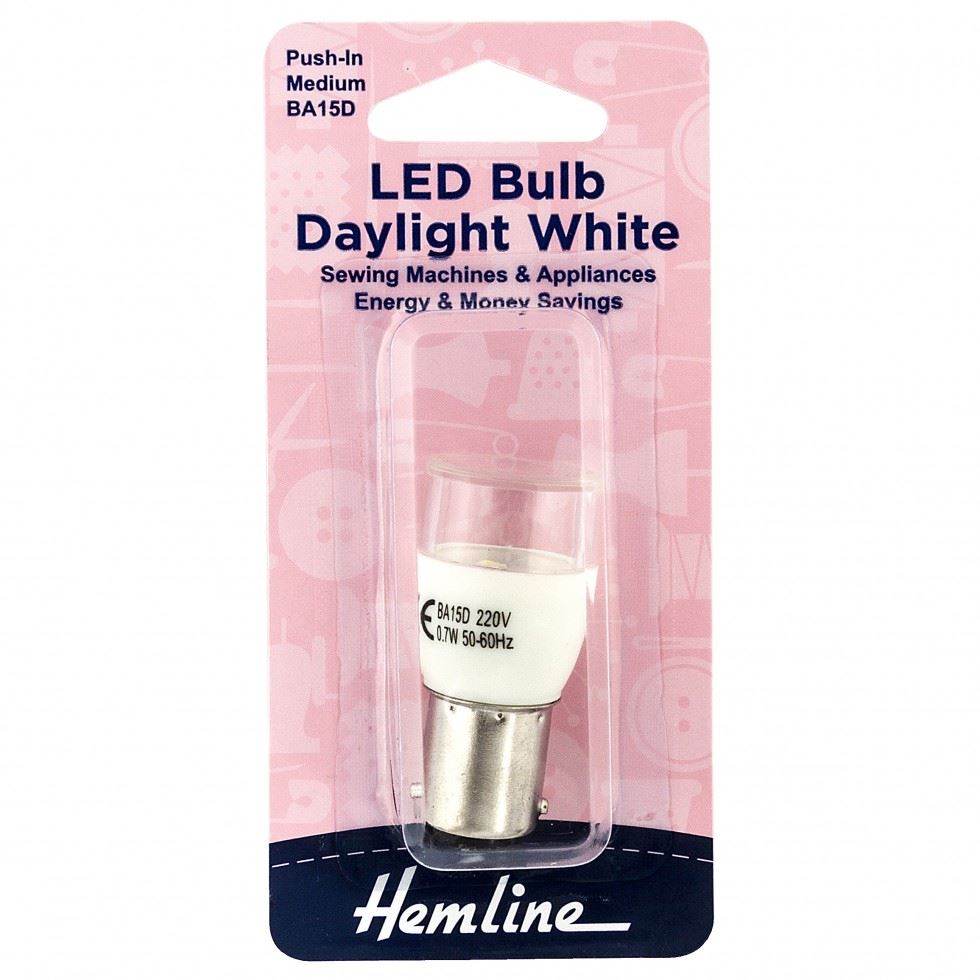 Hemline White Bayonet Led Sewing Machine Bulb