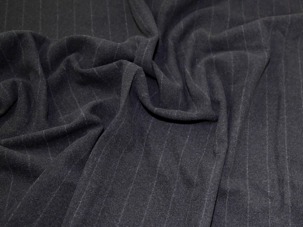 Lady Mcelroy Charcoal Wool Blend Coating Fabric