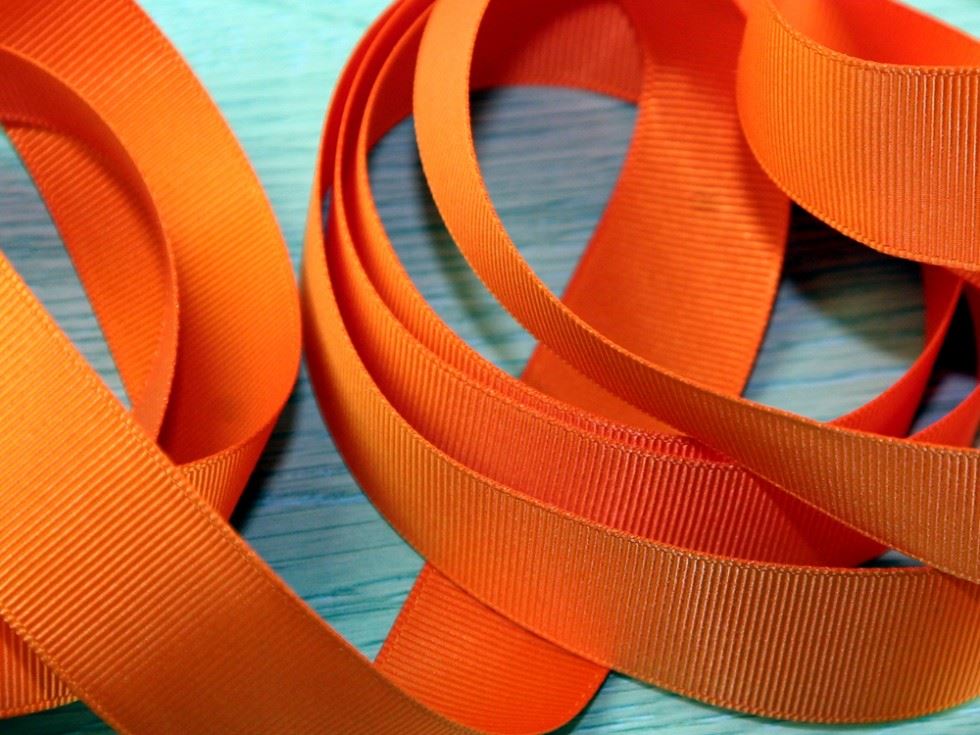 Prym Ribbed Polyester Tape Orange
 