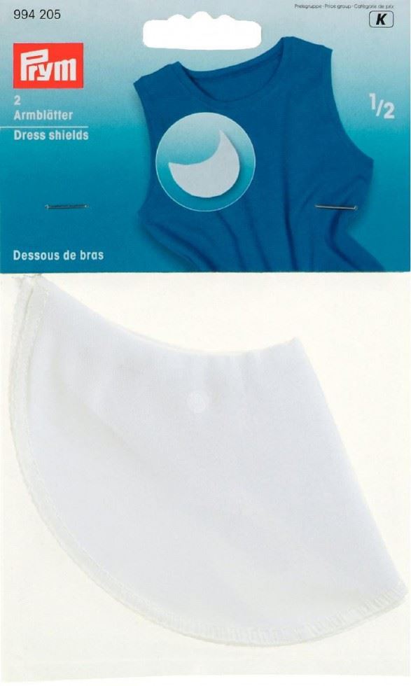 Prym White Cotton Dress Shields