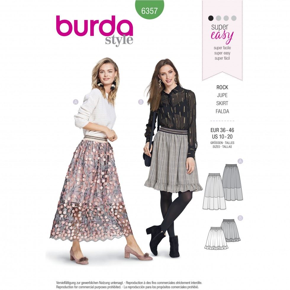 Burda Paper Sewing Pattern 6357
 