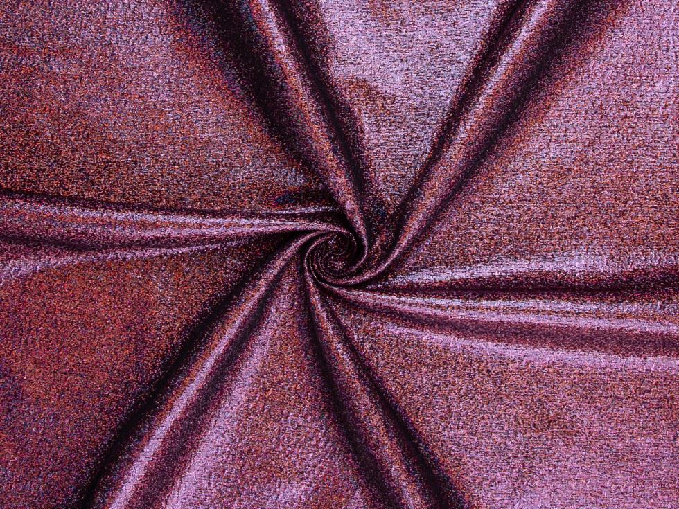 Deadstock Holographic Lurex Lame Fabric Pink
