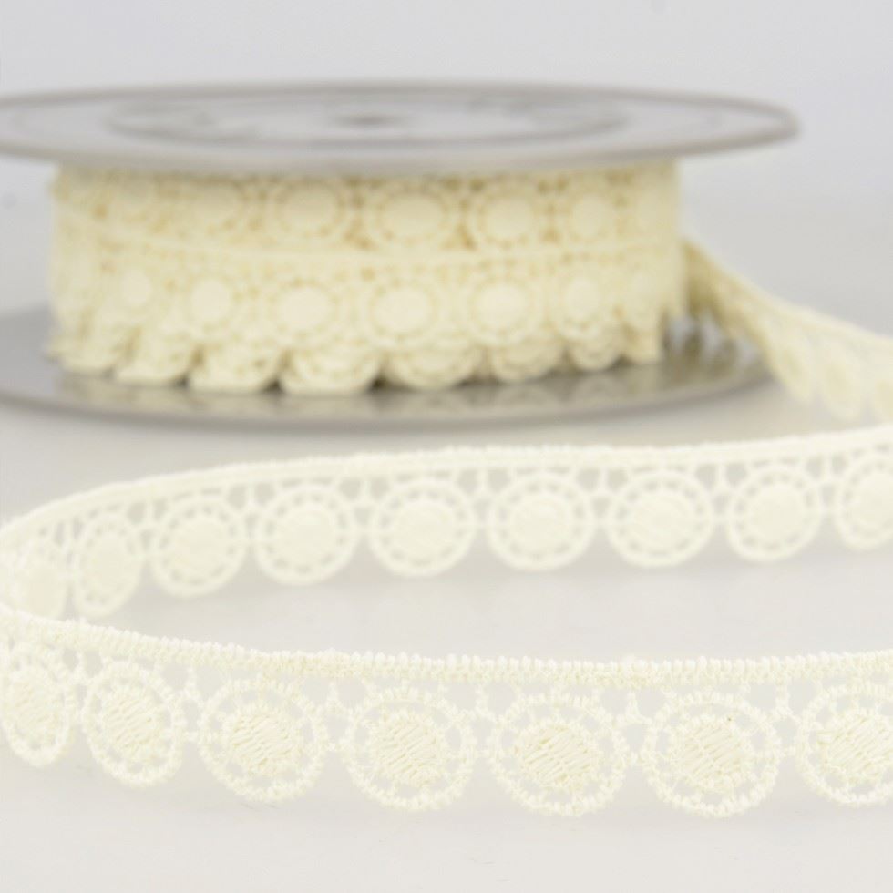 Stephanoise Ivory Guipure Lace Trim