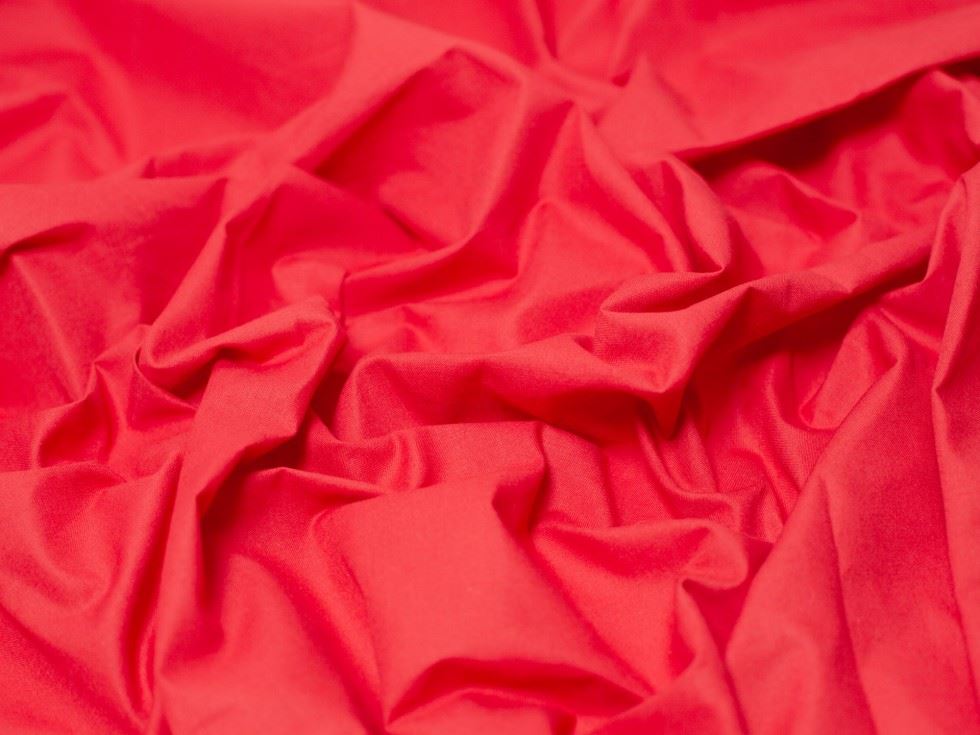 Minerva Core Range Red Polycotton Sheeting Fabric